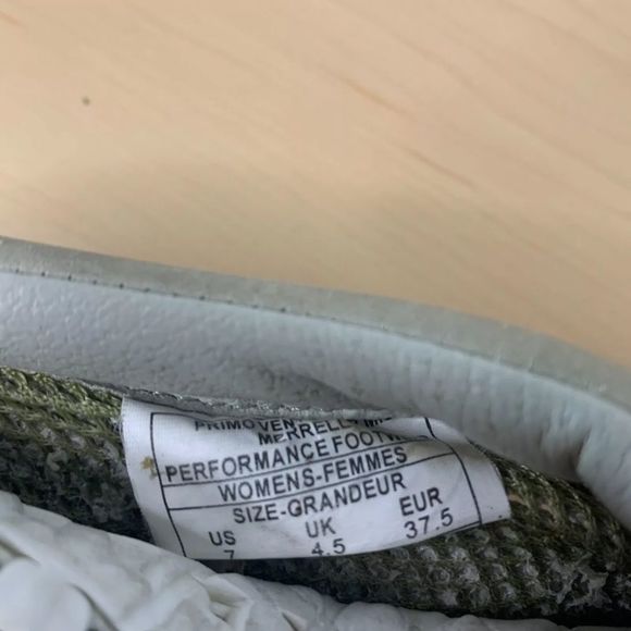 MERRELL MOC PRIMO VENT SILVER MIST WOMENS SIZE 7, SLIP ON SHOES - Picture 10 of 10